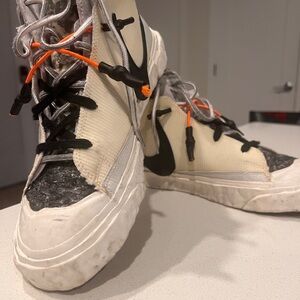 Nike Sustainability High-Top Sneakers with Black and Orange Accents